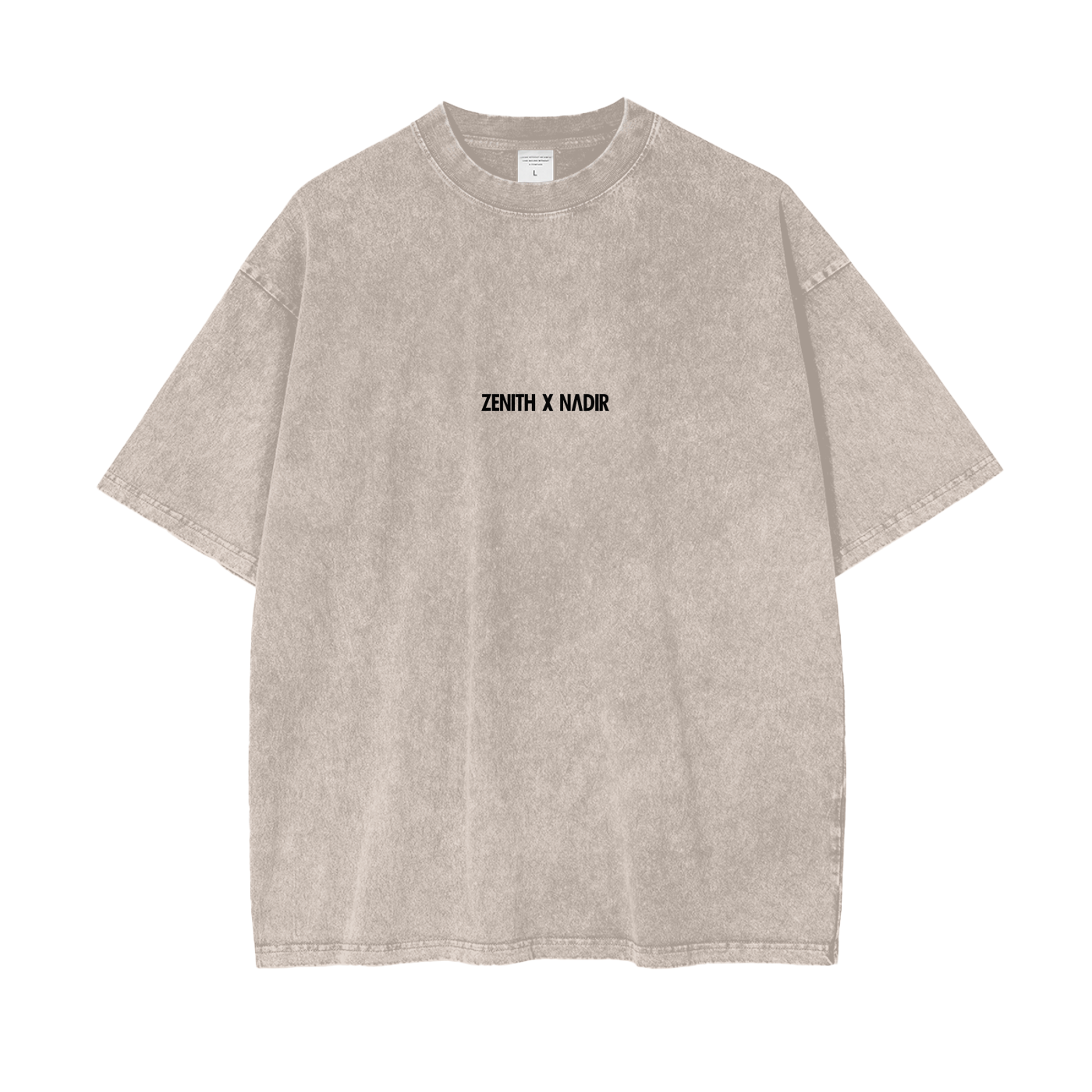 Zenith X Nadir “FOCUS” Oversized Snow-Wash Tee
