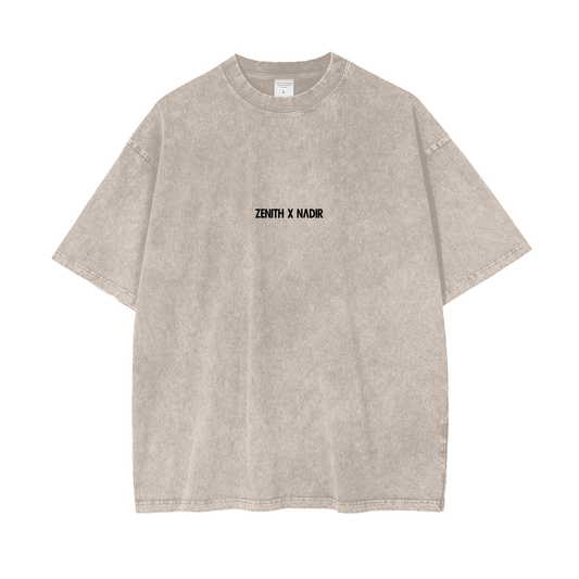 Zenith X Nadir “FOCUS” Oversized Snow-Wash Tee