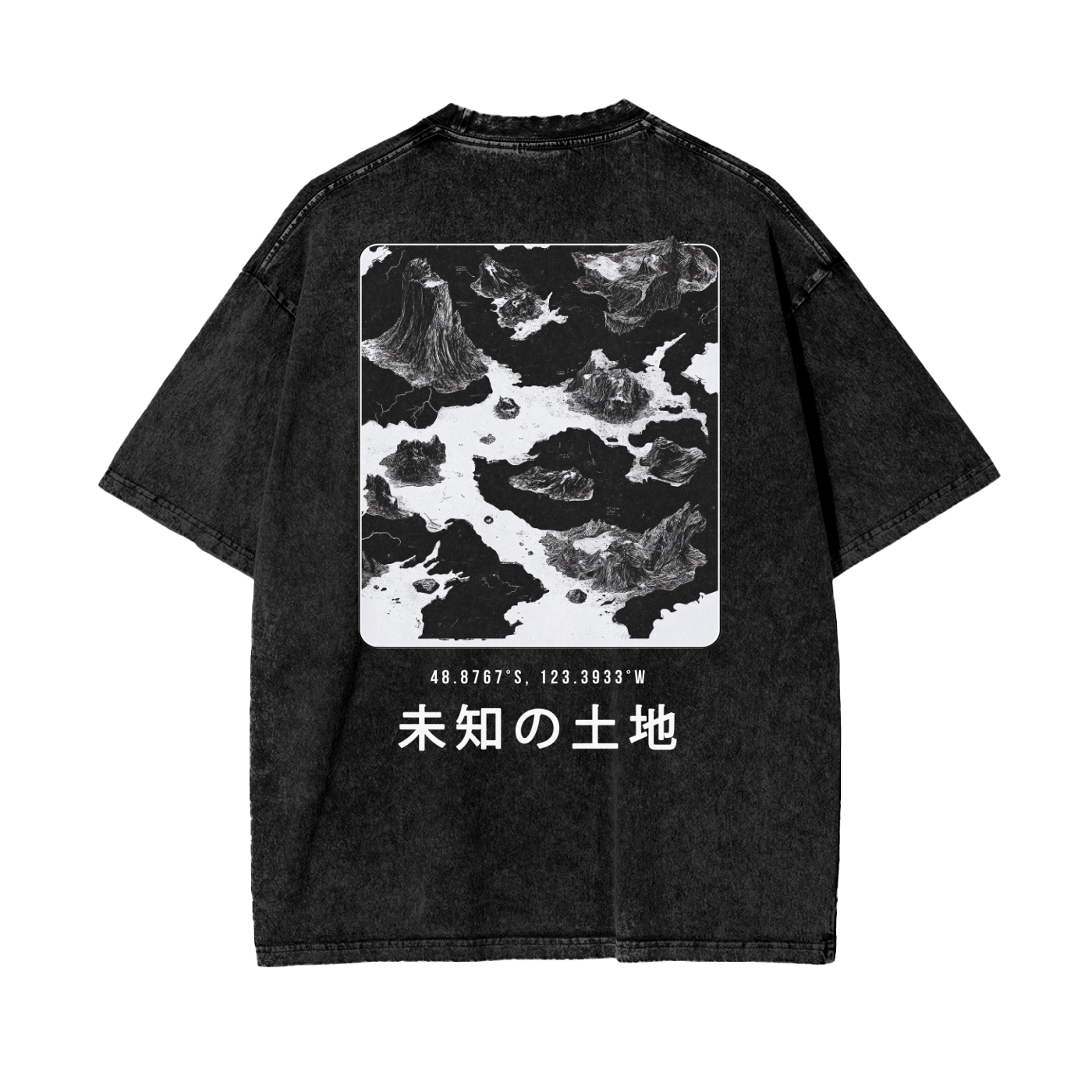 Uncharted Lands Oversize Snow Washed T-Shirt