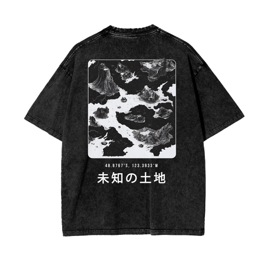 Uncharted Lands Oversize Snow Washed T-Shirt